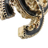 Chanel Gold Plated Enamel CC Baroque Push Back Earrings Secondhand