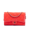 Chanel CC Quilted Velvet Single Flap Secondhand