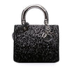 Dior Medium Velvet and Canvas Lady Dior Secondhand