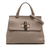 Gucci Small Leather Bamboo Daily Satchel Secondhand