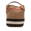 Burberry Medium Mega Check Canvas Ashby Bucket Bag Secondhand