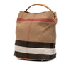 Burberry Medium Mega Check Canvas Ashby Bucket Bag Secondhand