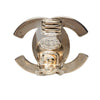 Chanel CC Brass Turnlock Clip On Earrings Secondhand