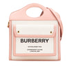 Burberry Mini Canvas and Leather Pocket Satchel Secondhand