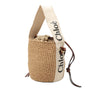 Chloé Small Raffia Woody Basket Bucket Bag Secondhand