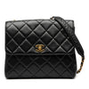 Chanel Small Square Quilted Lambskin Straight Single Flap Secondhand