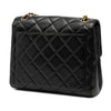 Chanel Small Square Lambskin Straight Single Flap Secondhand