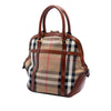 Burberry Medium House Check Canvas Bridle Orchard Handbag Secondhand