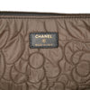 Chanel Large CC Embossed Lambskin Camellia O Case Clutch Secondhand