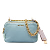 Miu Miu Tricolor Goatskin Madras Double Zip Camera Bag Secondhand