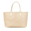 Bottega Veneta Small Lambskin Intreccio Cabat Tote Secondhand