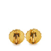 Chanel Gold Plated Studded CC Pearl Clip On Earrings Secondhand