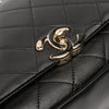 Chanel Large Lambskin Twist Chain Enamel CC Flap Secondhand