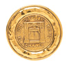 Chanel Gold Plated 31 Rue Cambon Medallion Pin Brooch Secondhand