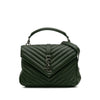 Secondhand Saint Laurent Medium Monogram Chevron Quilted Lambskin College Satchel