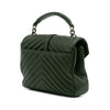 Secondhand Saint Laurent Medium Monogram Chevron Quilted Lambskin College Satchel