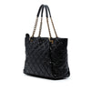 Chanel Large CC Quilted Glazed Caviar Coco Pleats Tote Secondhand