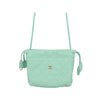 Chanel CC Quilted Lambskin Drawstring Clutch with Strap Secondhand