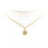 Chanel Gold Plated Rhinestone Pendant Necklace Secondhand