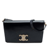 Celine Shiny Calfskin Strass Triomphe Trapeze Shoulder Bag Secondhand