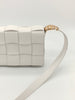 Secondhand Bottega Veneta Cassette White Shoulder Bag 