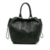 Miu Miu Nappa Striped Patchwork Shopper Travel Bag Secondhand