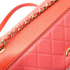 Chanel CC Quilted Lambskin Tricolor Single Flap Secondhand
