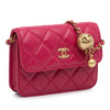Chanel Mini CC Matelasse Pearl Crush Lambskin Crossbody Bag Secondhand