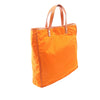 Prada Saffiano Trimmed Tessuto Logo Plate Tote Secondhand