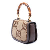Gucci Small Jumbo GG Canvas Web Bamboo 1947 Top Handle Bag Secondhand