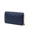 Saint Laurent Quilted Diamond Lambskin Becky Wallet on Chain Secondhand