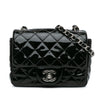 Chanel Mini Square Classic Patent Single Flap Secondhand