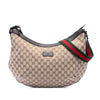 Gucci GG Canvas Web Half Moon Crossbody Secondhand