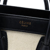 Celine Nano Tricolor Canvas and Leather Luggage Tote Secondhand