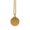 Dior Gold Plated CD Logo Round Pendant Necklace Secondhand