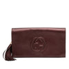 Gucci Metallic Leather Soho Disco Clutch Secondhand