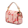 Fendi Zucca Embroidered Canvas Baguette Satchel Secondhand