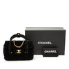 Chanel Mini Quilted Velvet Top Handle Flap Secondhand