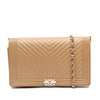 Chanel Chevron Calfskin Boy Wallet On Chain Secondhand