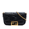 Fendi Mini Zucca Embossed Leather Baguette Satchel Secondhand