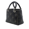 Dior Medium Calfskin Cannage Embossed Flower Studded Supple Lady Dior Secondhand
