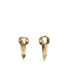 Dior Gold Plated Rhinestone Clip On Earrings Secondhand