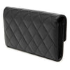 Secondhand Chanel CC Quilted Caviar Flap Long Wallet