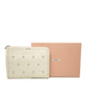 Miu Miu Faux Pearl Studded Leather Clutch Secondhand