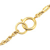 Chanel Gold Plated CC Rhinestones Pendant Necklace Secondhand