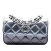 Secondhand Chanel Quilted Gradient Metallic Lambskin Coco Punk Clutch With Chain