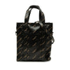 Balenciaga Calfskin Allover Logo Bazar Shopper Satchel XS Secondhand