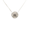 Chanel CC Brass Strass Clover Pendant Necklace Secondhand