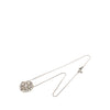 Chanel CC Brass Strass Clover Pendant Necklace Secondhand