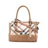 Burberry Embossed Supernova Check Coated Canvas Satchel Secondhand